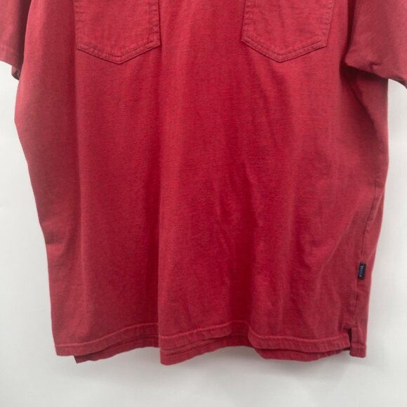 KUHL Men's Polo Shirt Short Sleeve Red/Gray Striped Size Large - Picture 3 of 8